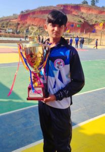 Under 14 federation national at Aasam secured 3 rd place