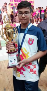 Under 14 school games national at Aurangabad secured 2 nd place