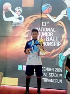 Under 17 federation national at trivandram secured 3 rd place